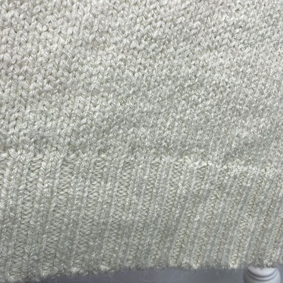 Apt. 9 Honor Roll Knit Cable Fringe Poncho Sweater Ivory Off White - Picture 5 of 9